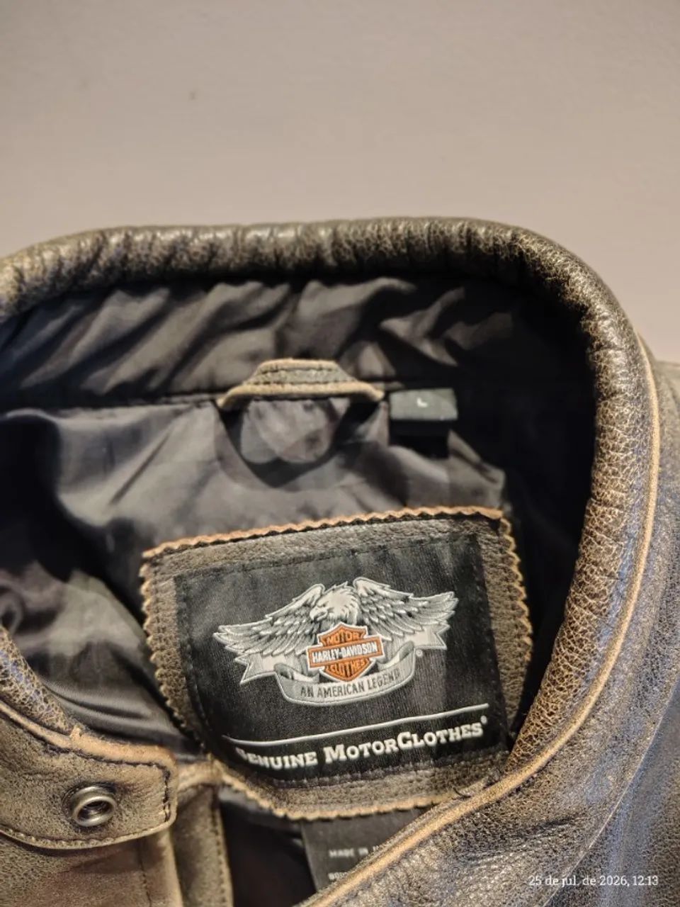 Jaqueta de couro Harley original USA  - Foto 3