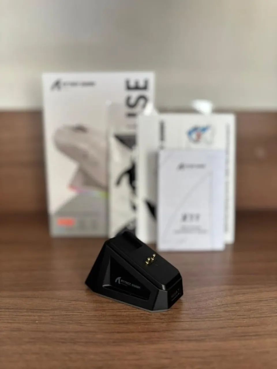  Mouse gamer Attack Shark X11 com dock sem fio - Foto 5