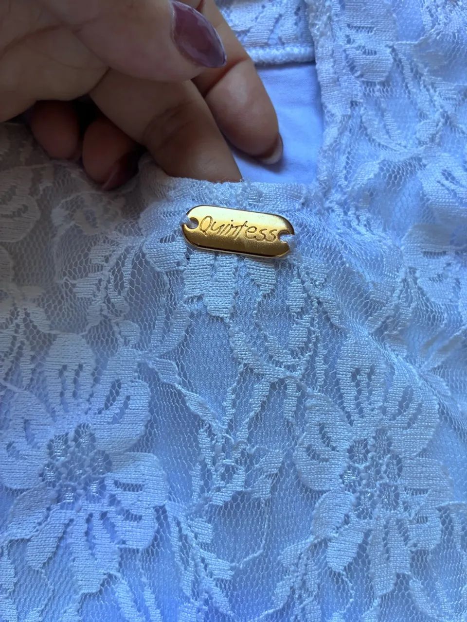 Vestido de renda com forro - Foto 3