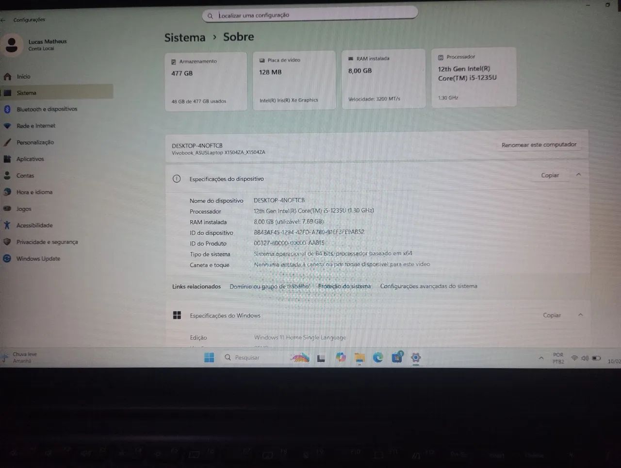 Notebook Asus  - Foto 4