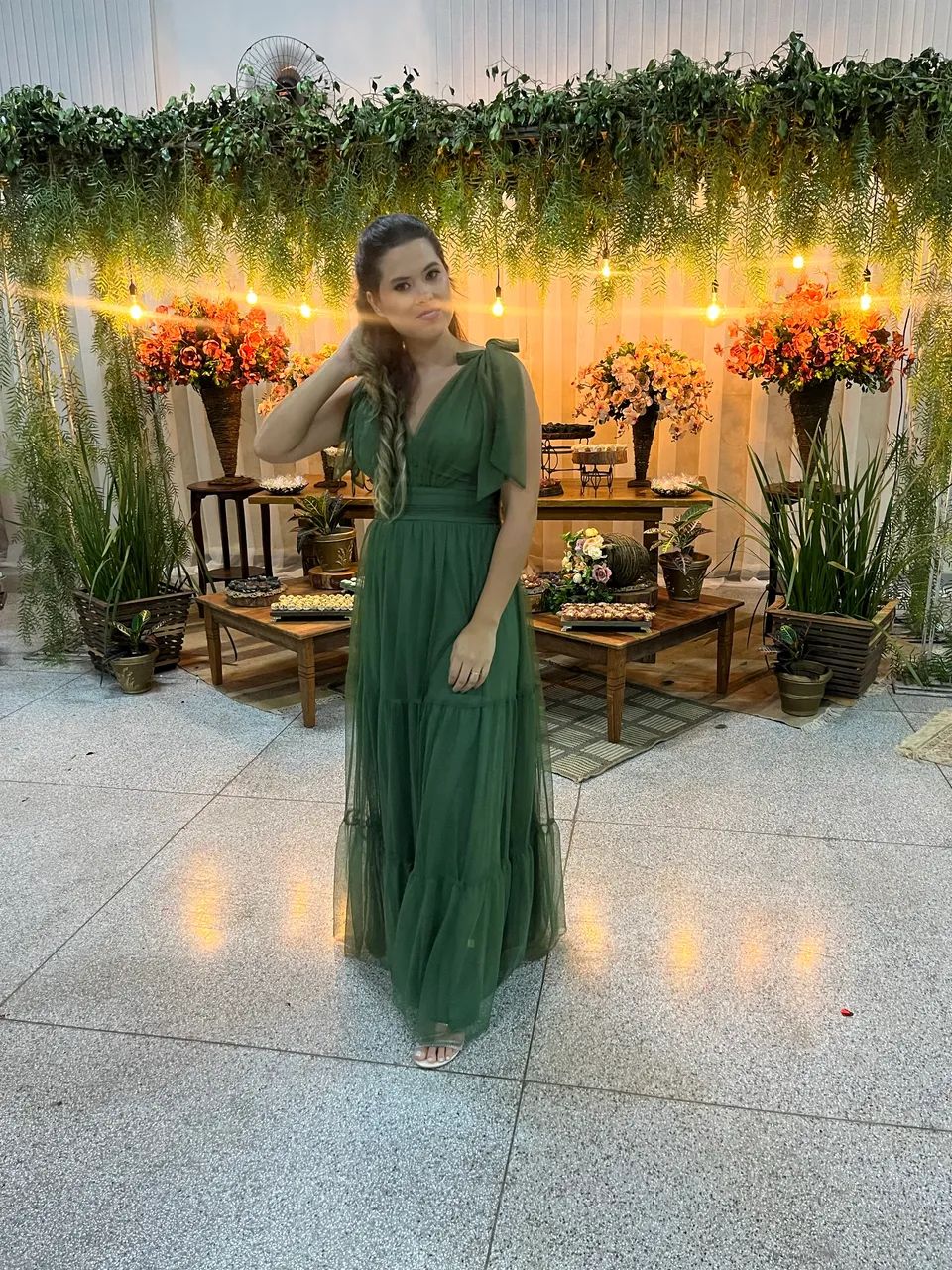 Vestido longo verde - Foto 5