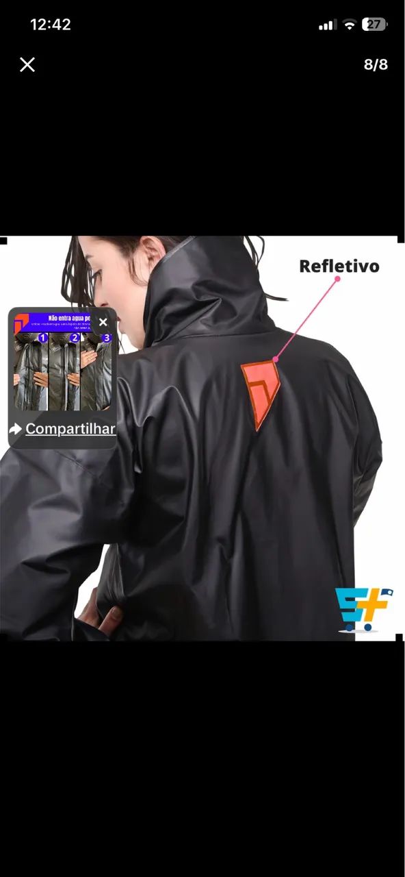 Capa de chuva GG - Foto 2