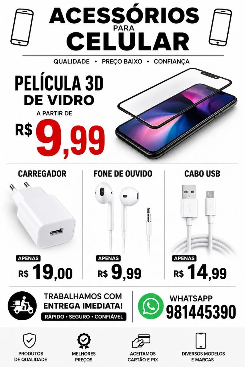 Acessórios de celular Belém Entrego
