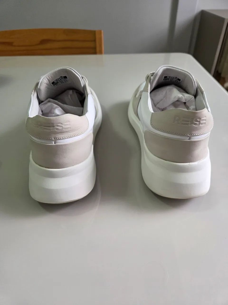 Tênis Rise Couro Off White Tam 41 - Foto 4
