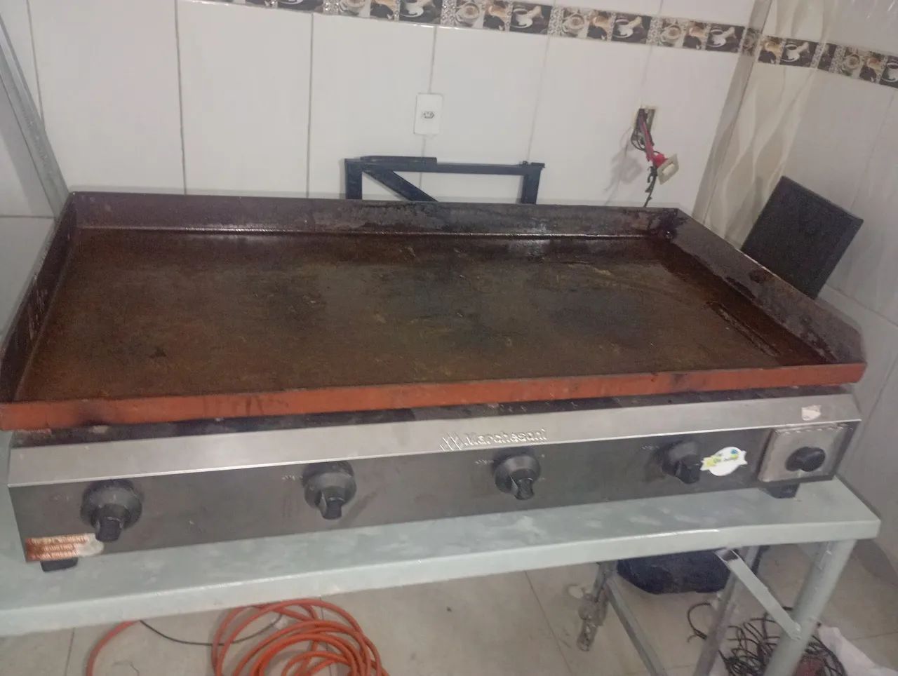 chapa grade e mesa inox 800 - Foto 4