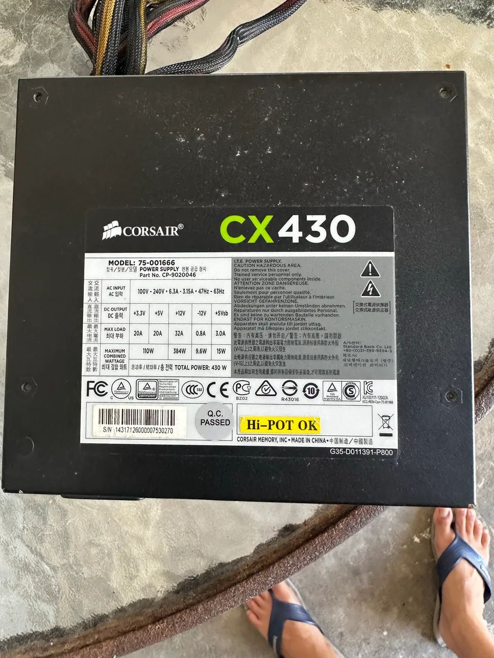 Fonte Corsair CF430X  - Foto 2