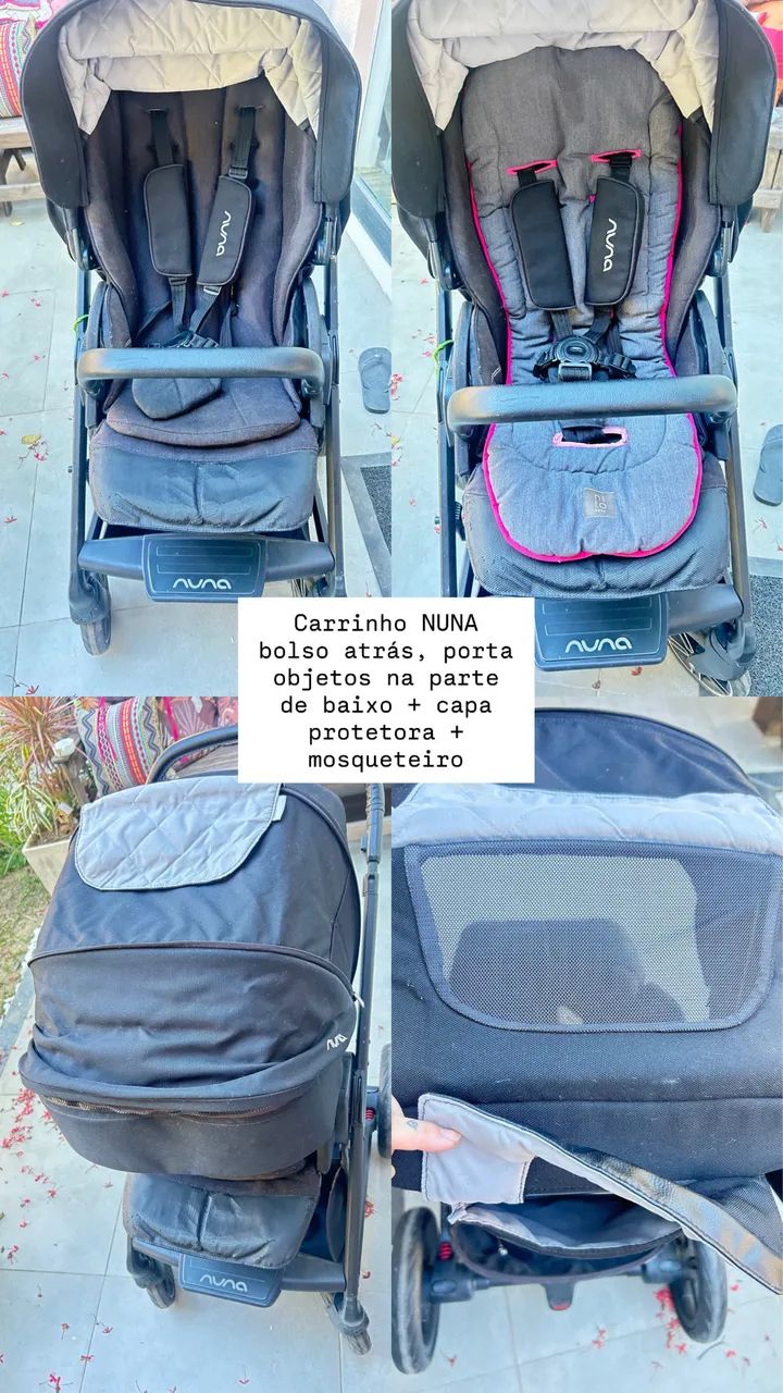 Carrinho NUNA + bebê conforto  MAXI COSI - Foto 2