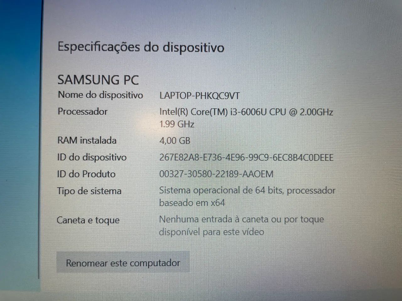 Notebook Samsung i3 4Gb RAM Teclado Numerico - Foto 4