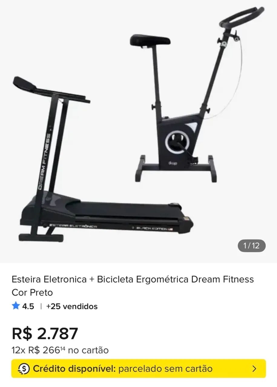 Esteira e bicicleta 