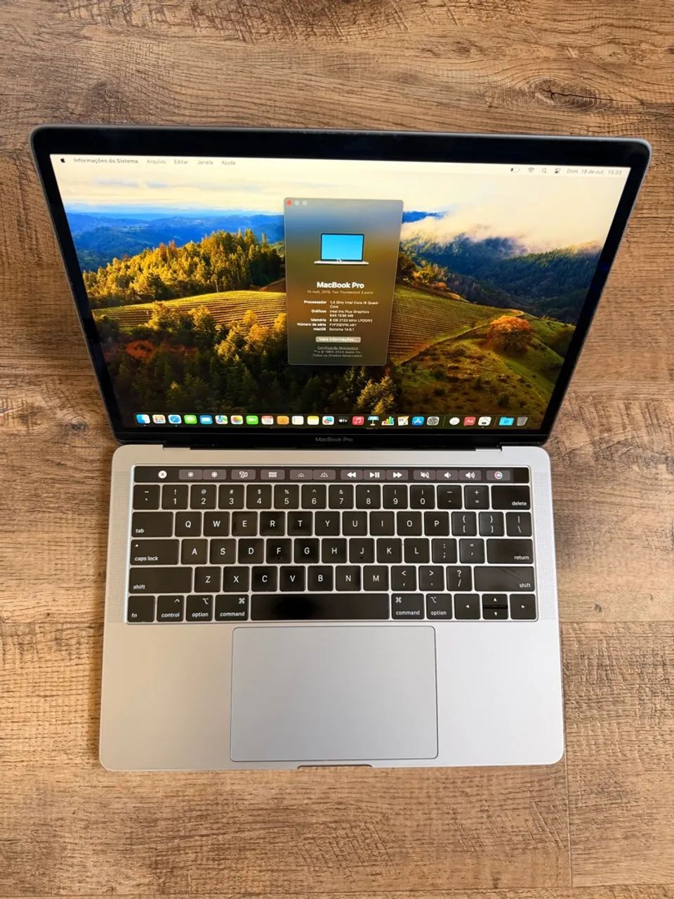 MacBook Pro 8GB com Touch Bar 2019 - com garantia 