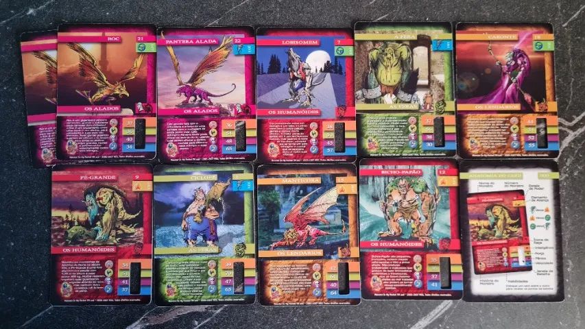 Lote de 10 Bonecos Galeria de Monstros DTC com as Cartas - Foto 3