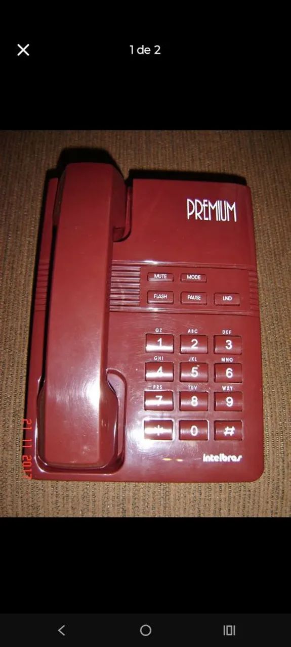 Telefone fixo e sem fio, todos por 120,