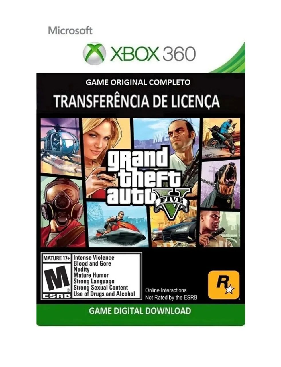 Gta 5 Xbox 360 Jogo Original