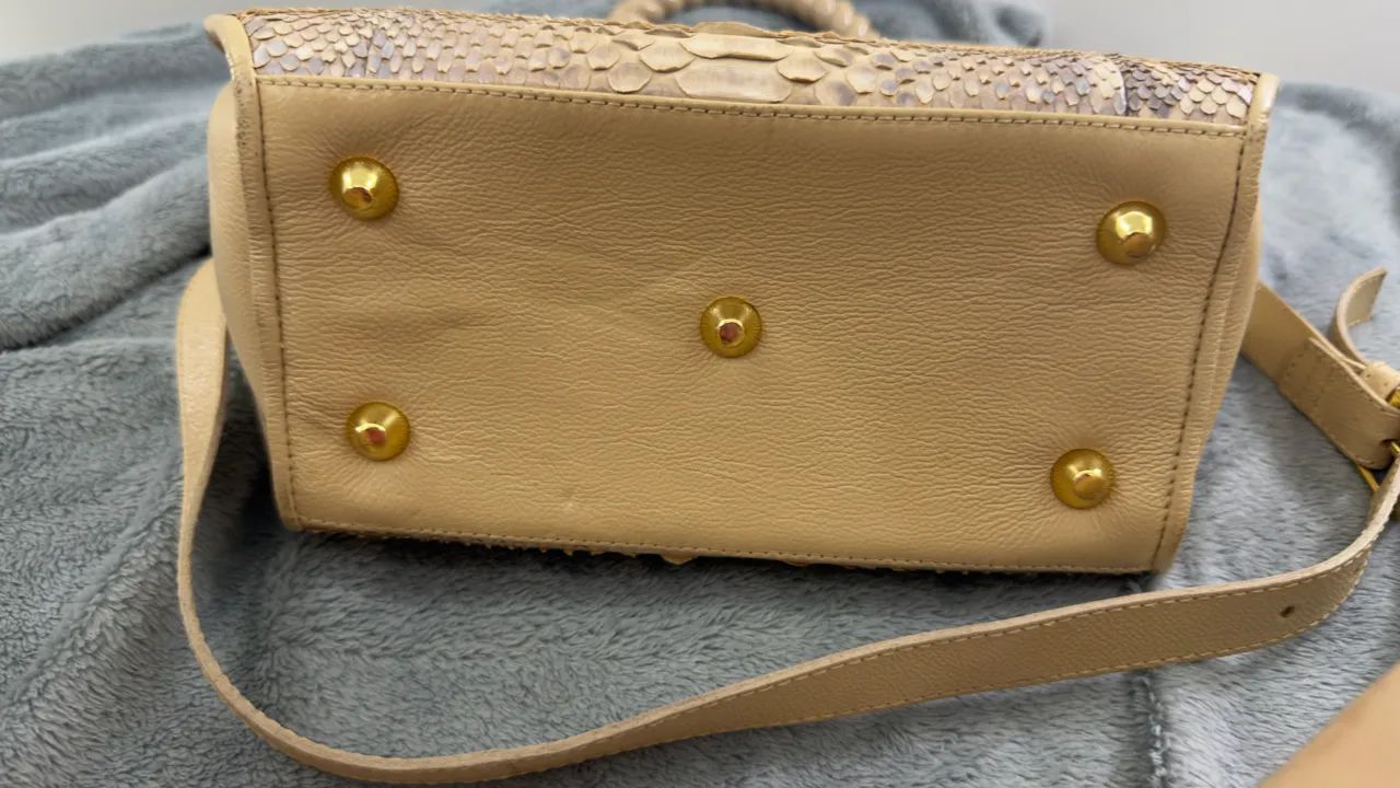 Bolsa Carmem Steffens de Couro de píton - Foto 5