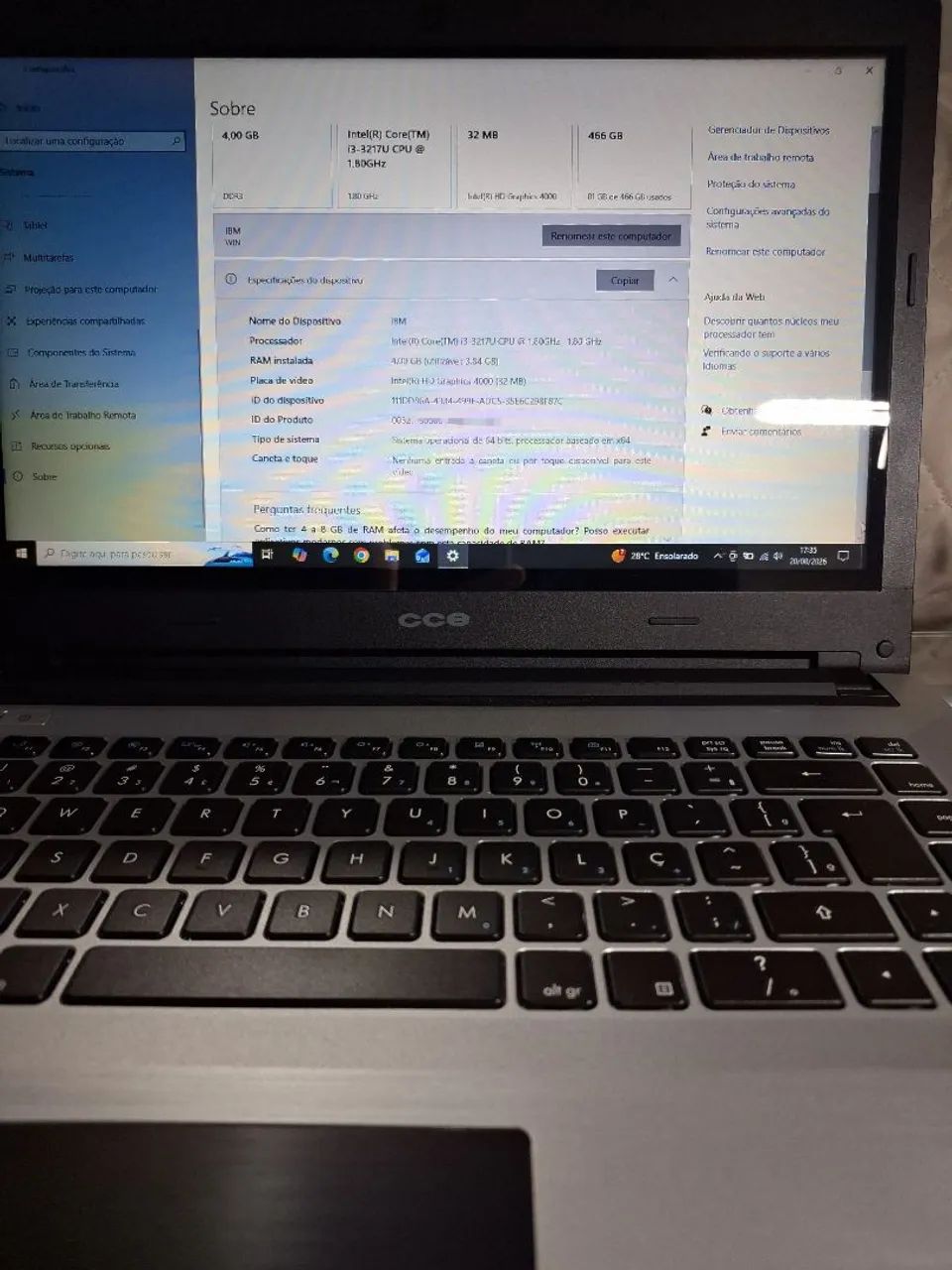 Notebook CCE (Lenovo) Touch + TV digital - Foto 5