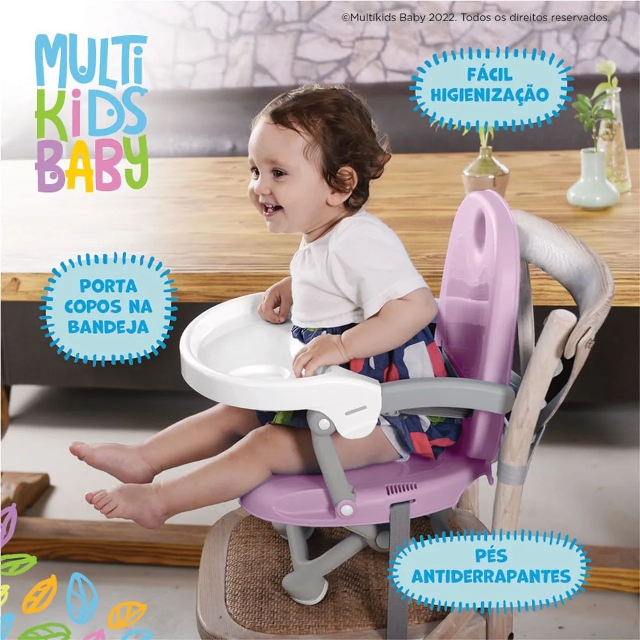 Cadeira de jantar infantil multikids - Foto 5