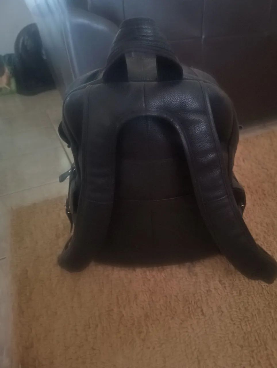 Mochila de couro legítimo  - Foto 5