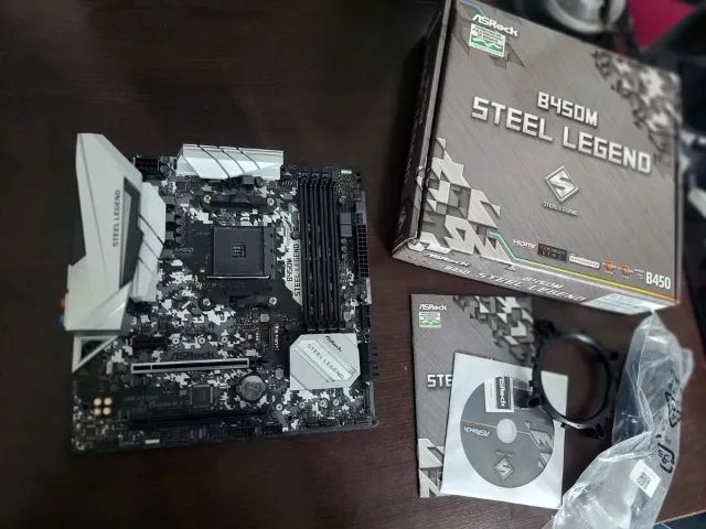 Placa mãe AM4 B450m Steel Legend - Foto 2