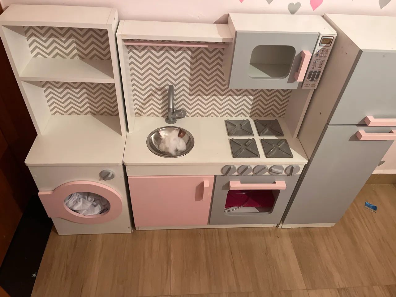 Kit Cozinha infantil de madeira 