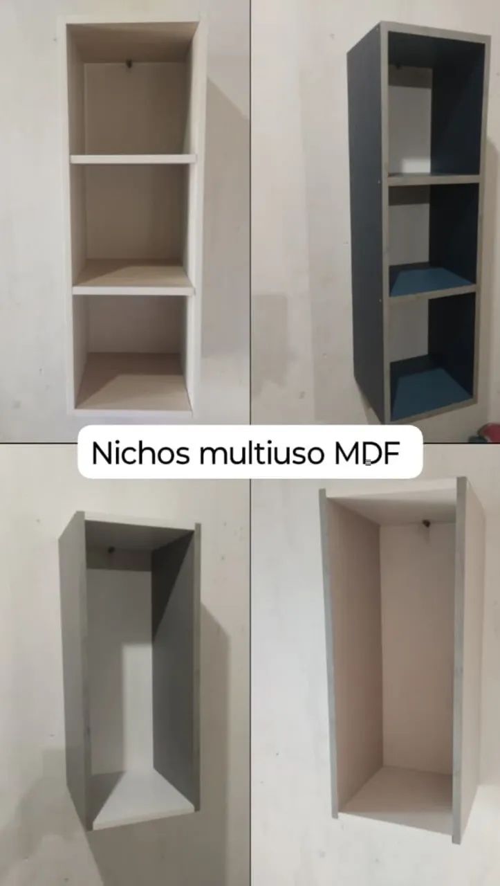4 nicho multiuso MDF 