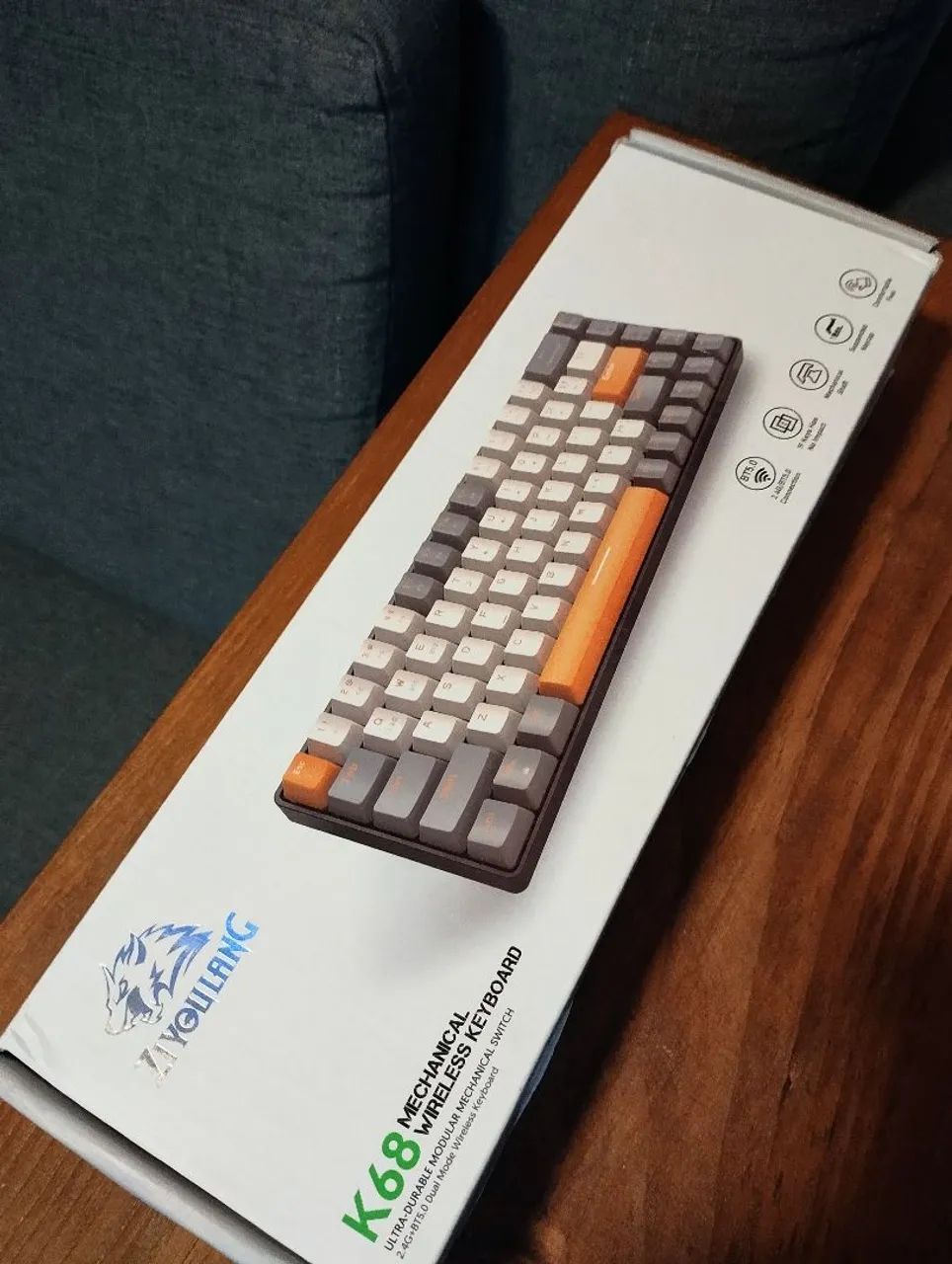 Teclado Mecânico wireless bluetooth Ziyoulang