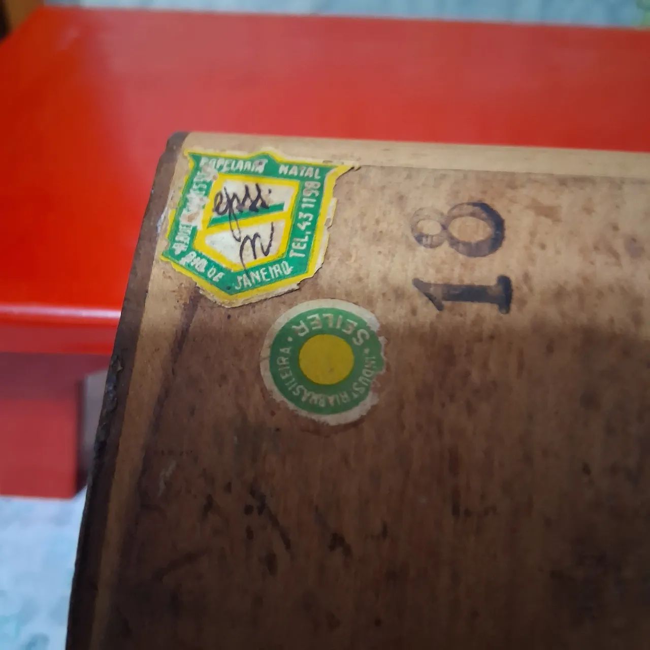 Mata  borrão madeira  Seiler, antigo e conservado. - Foto 3