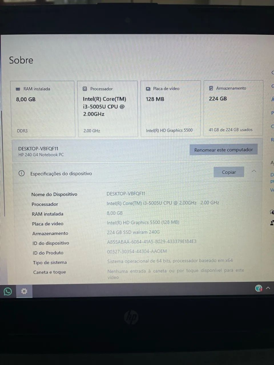 Notebook HP 240 G2 - Foto 4
