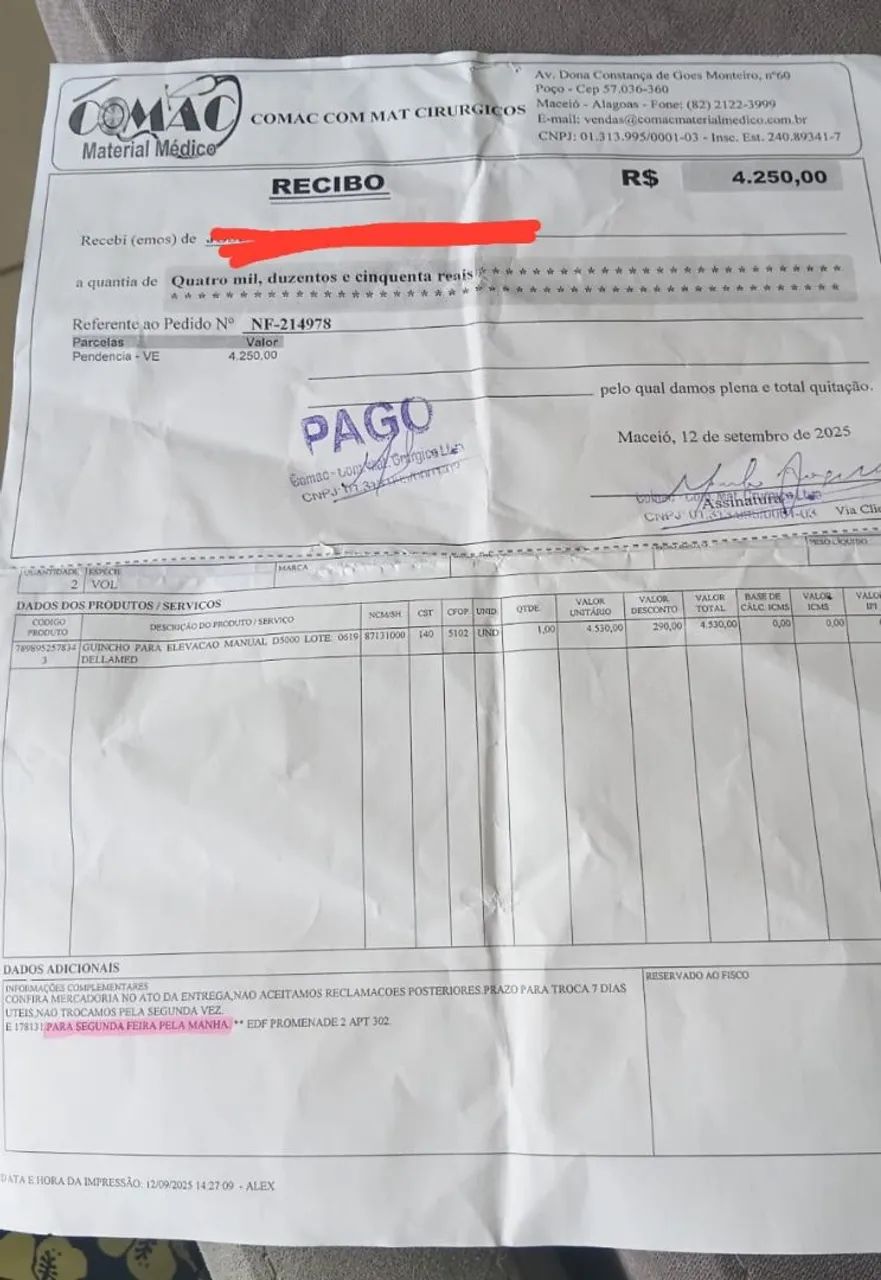 Vendo Guincho De Transferência Com Nota Fiscal. - Foto 3