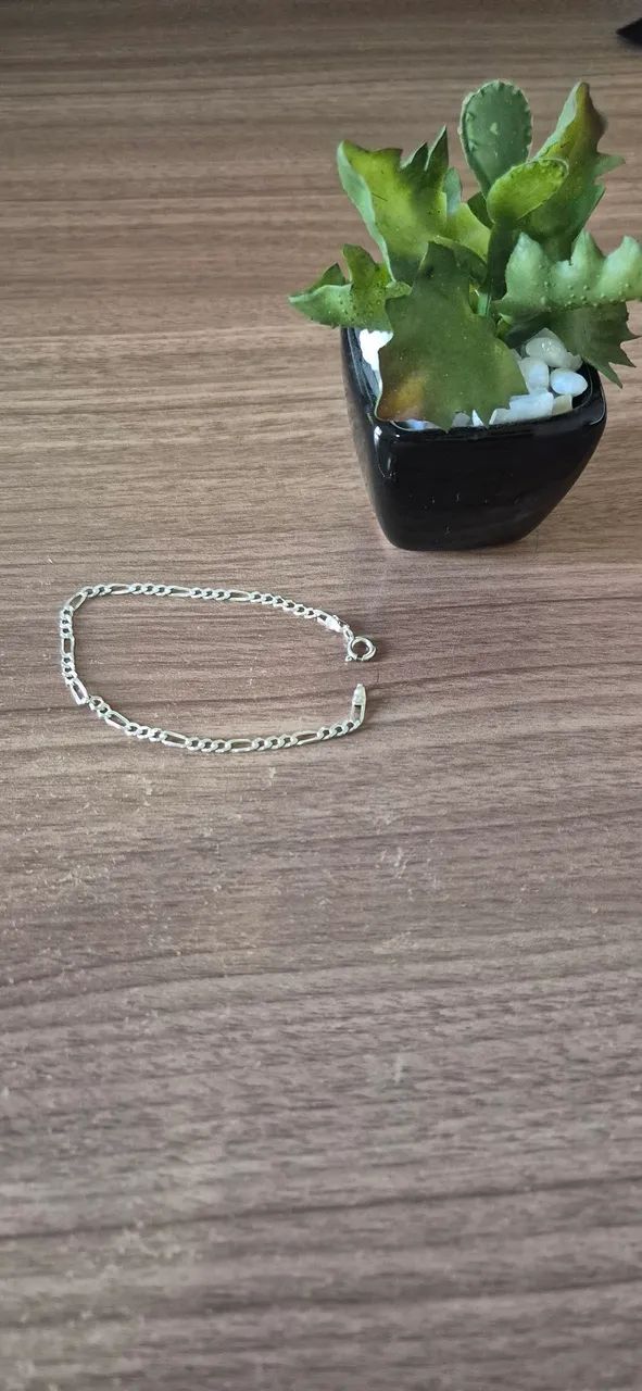 Pulseira de Prata 925 - Fígaro - 3mm