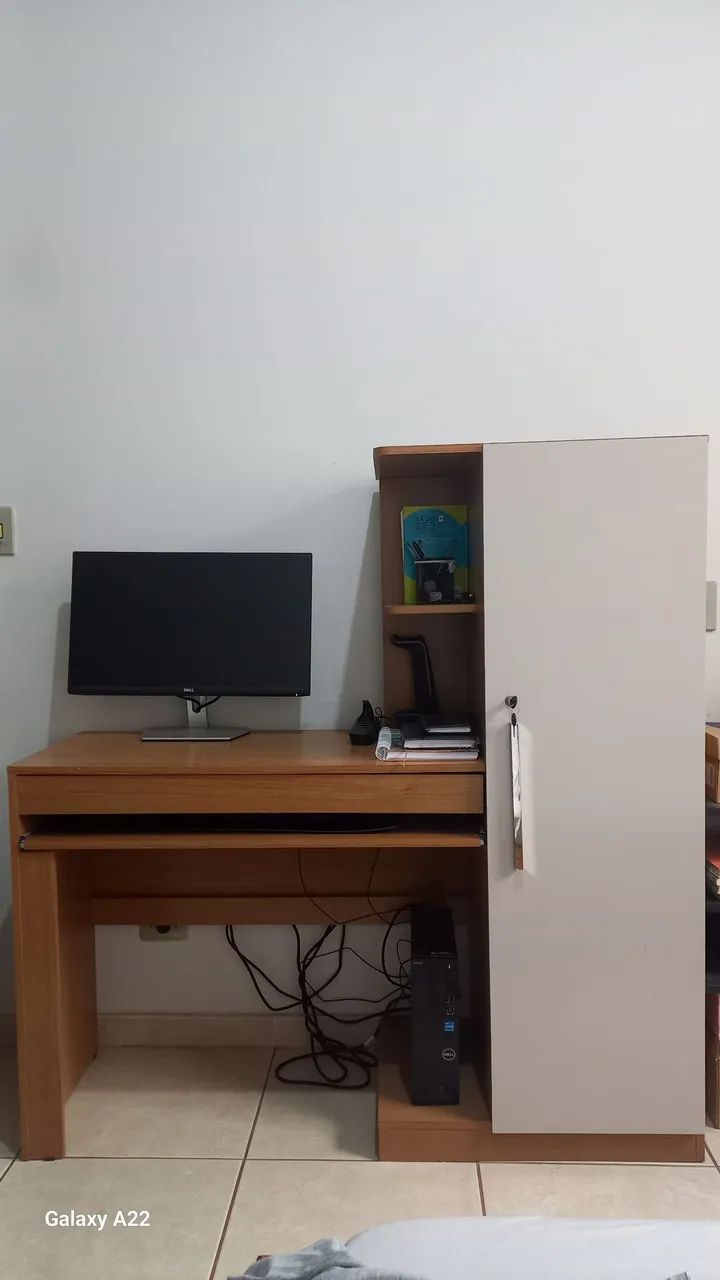 Mesa para computador com armário e gaveta - Foto 5
