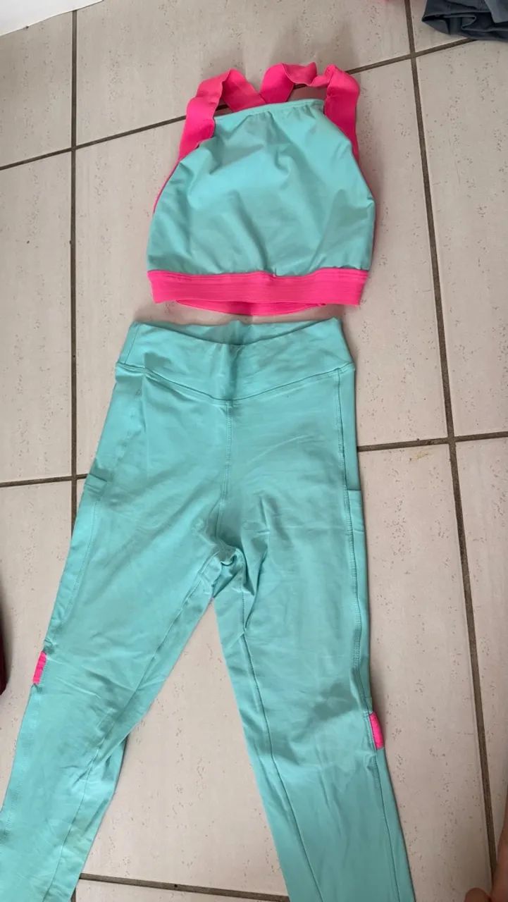 Roupa conjunto de malhar treinar academia - Foto 2