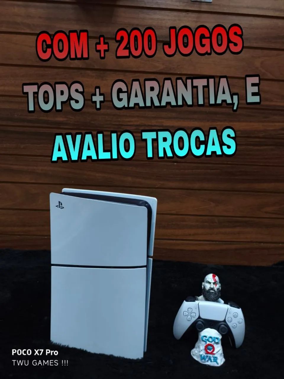 PS5 + de 200 jogos tops 