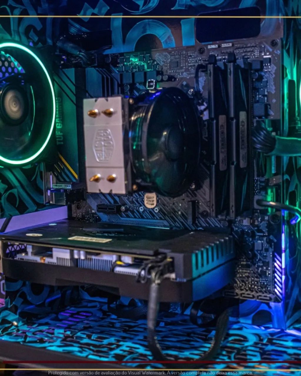 Setup Ryzen 5 2600X, 16gb, 512gb SSD, RX 6600 8gb, Fonte Corsair 650W, Gab. DT3 - Foto 3