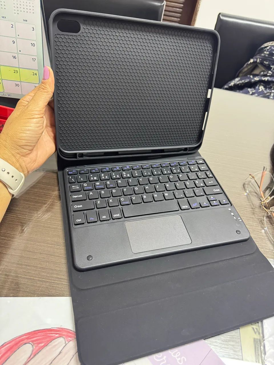 Capa c teclado IPad 