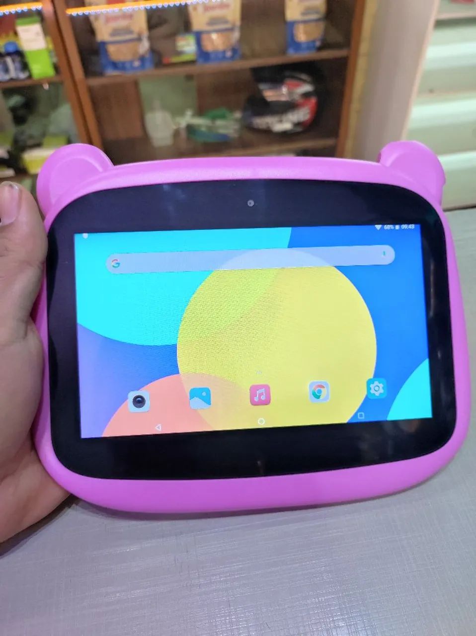Tablet Infantil 64gb cor rosa Aitek com carregador  - Foto 3