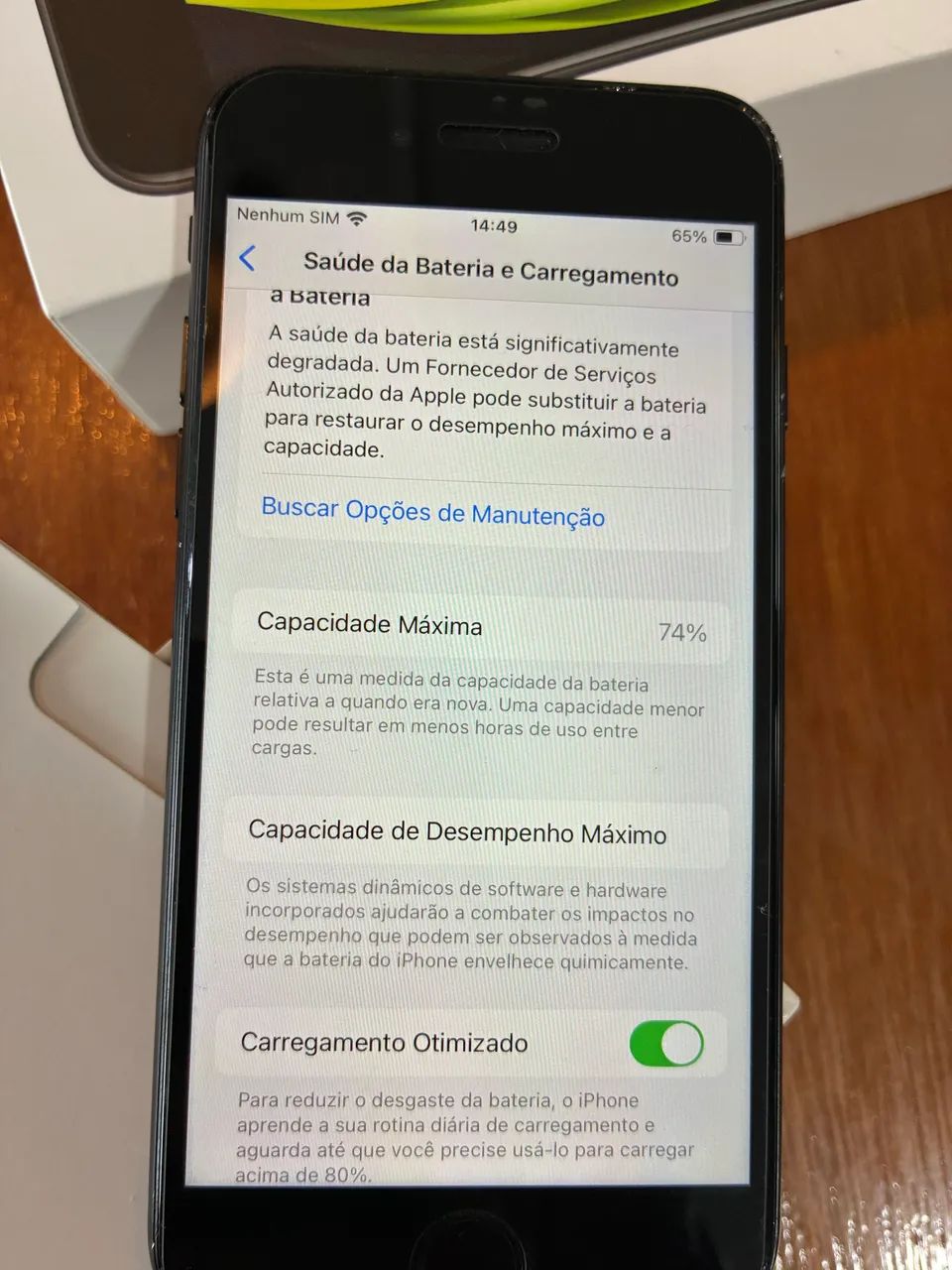 iPhone SE 64GB ? Original, muito conservado + caixa - Foto 4