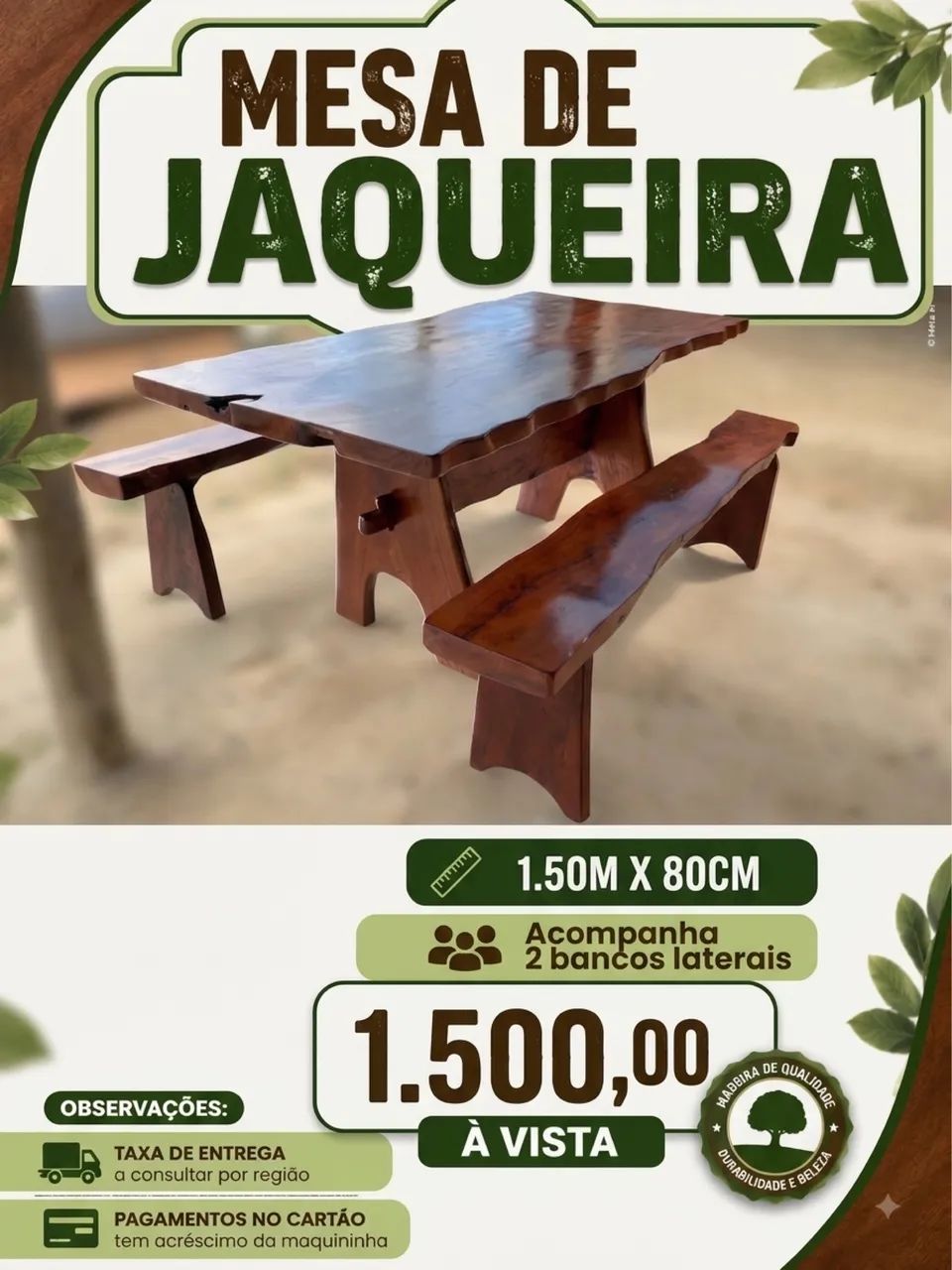 Mesas rústicas