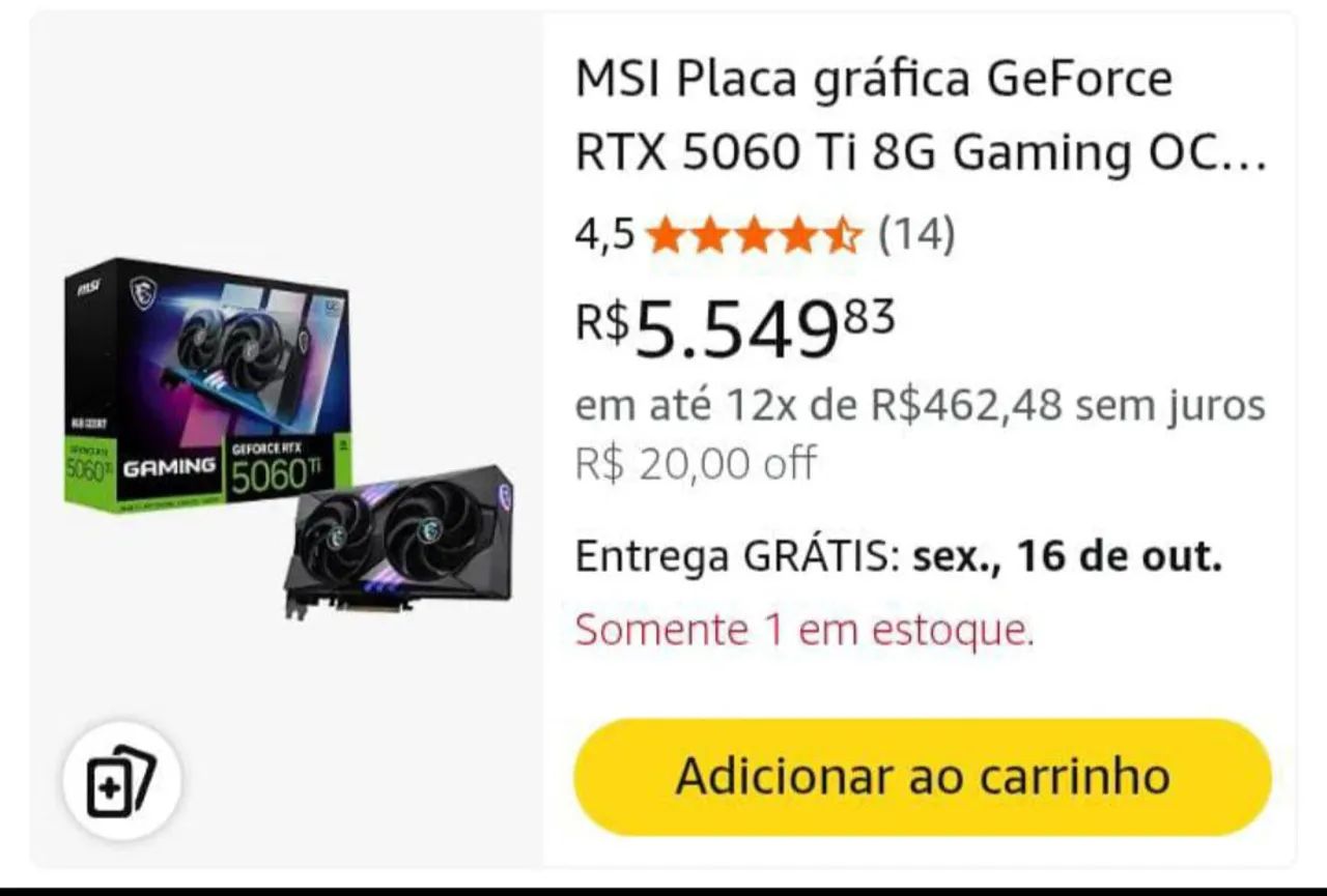 Placa de vídeo RTX 5060 8gb - Foto 4
