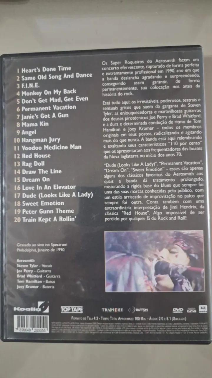 DVD Aerosmith - Live in Philadelphia - CDs, DVDs etc - Teresópolis