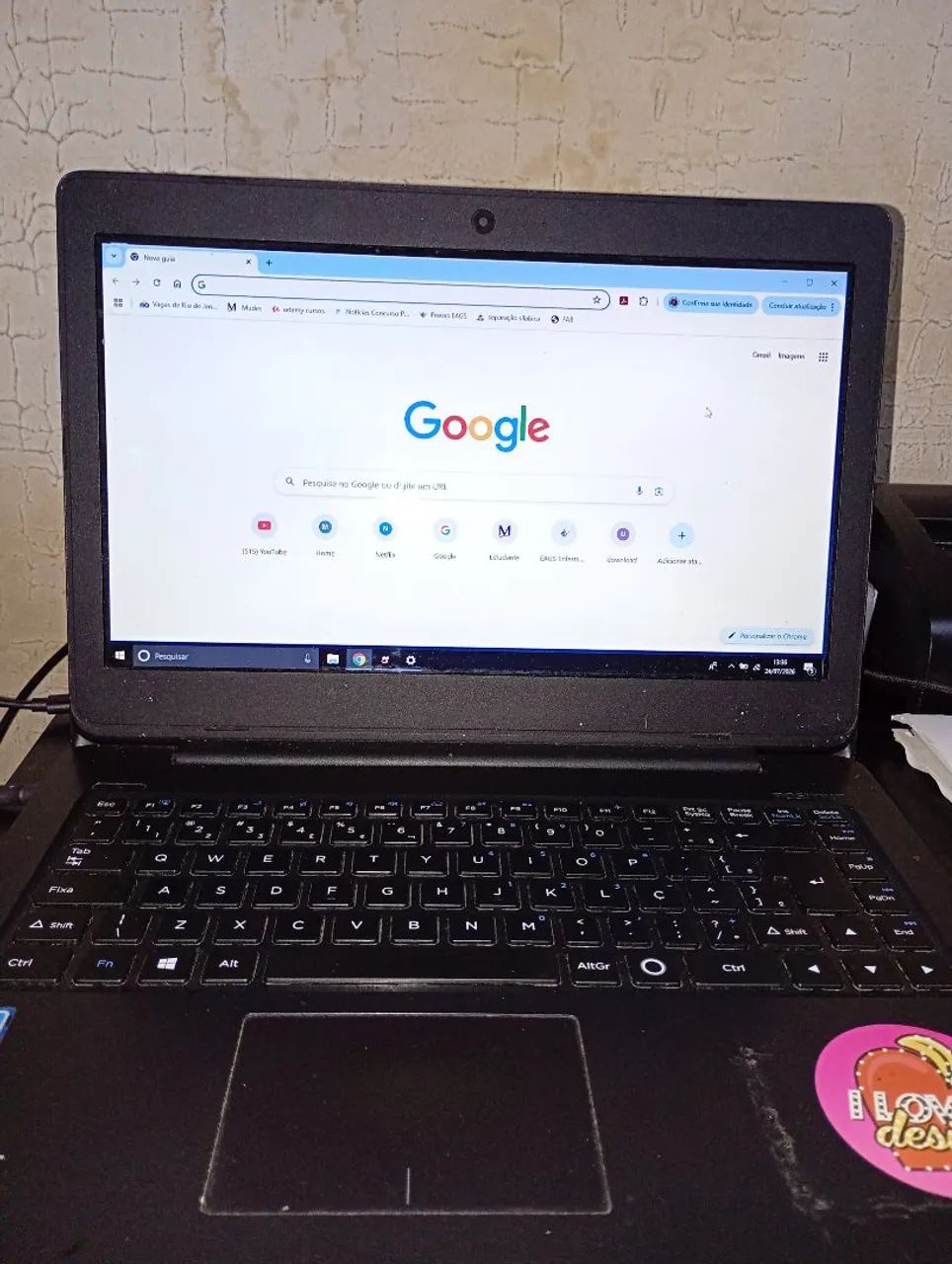 Notebook positivo i3 funcionando com windows 10 
