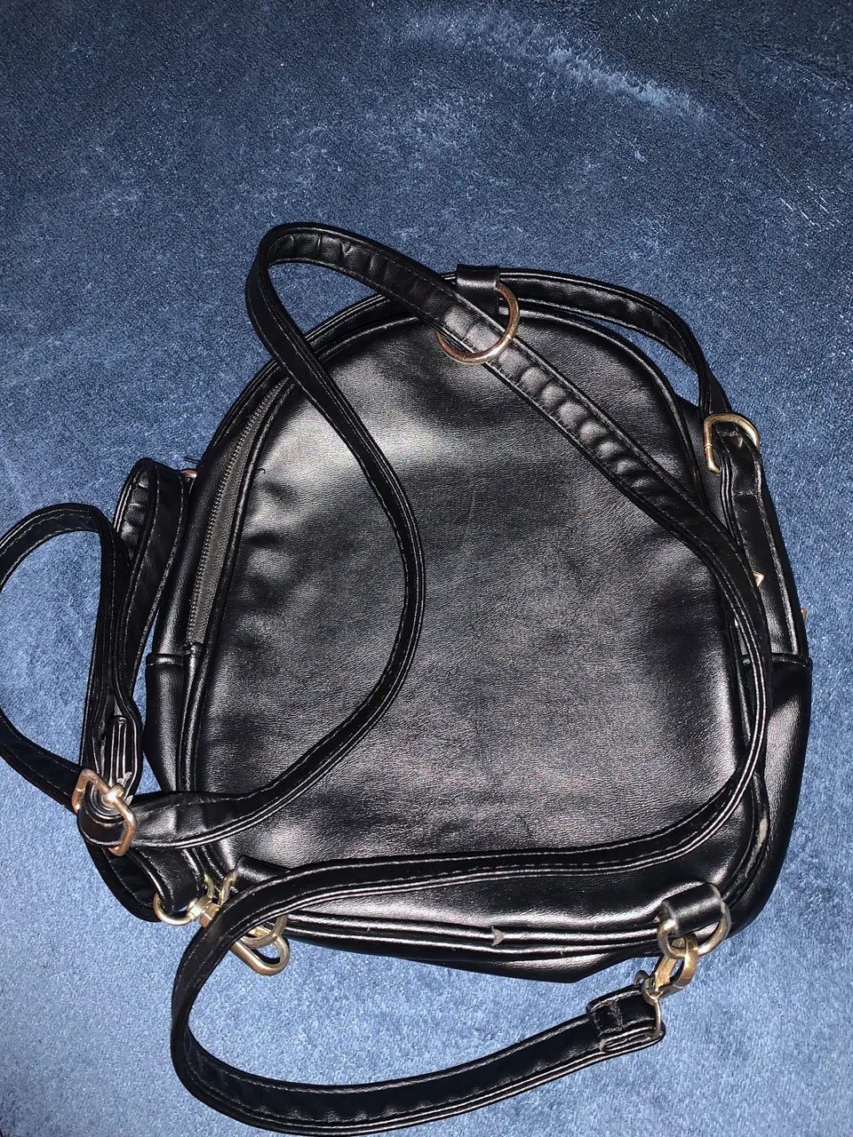Bolsa mochila feminina preta  - Foto 2
