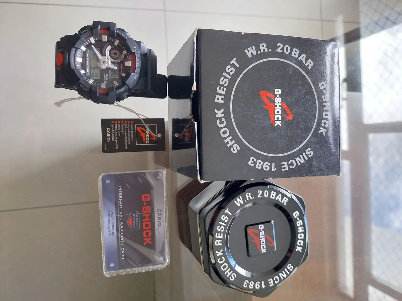 Relógio casio ga 700 1adr original novo com caixa certificado e etiqueta. 