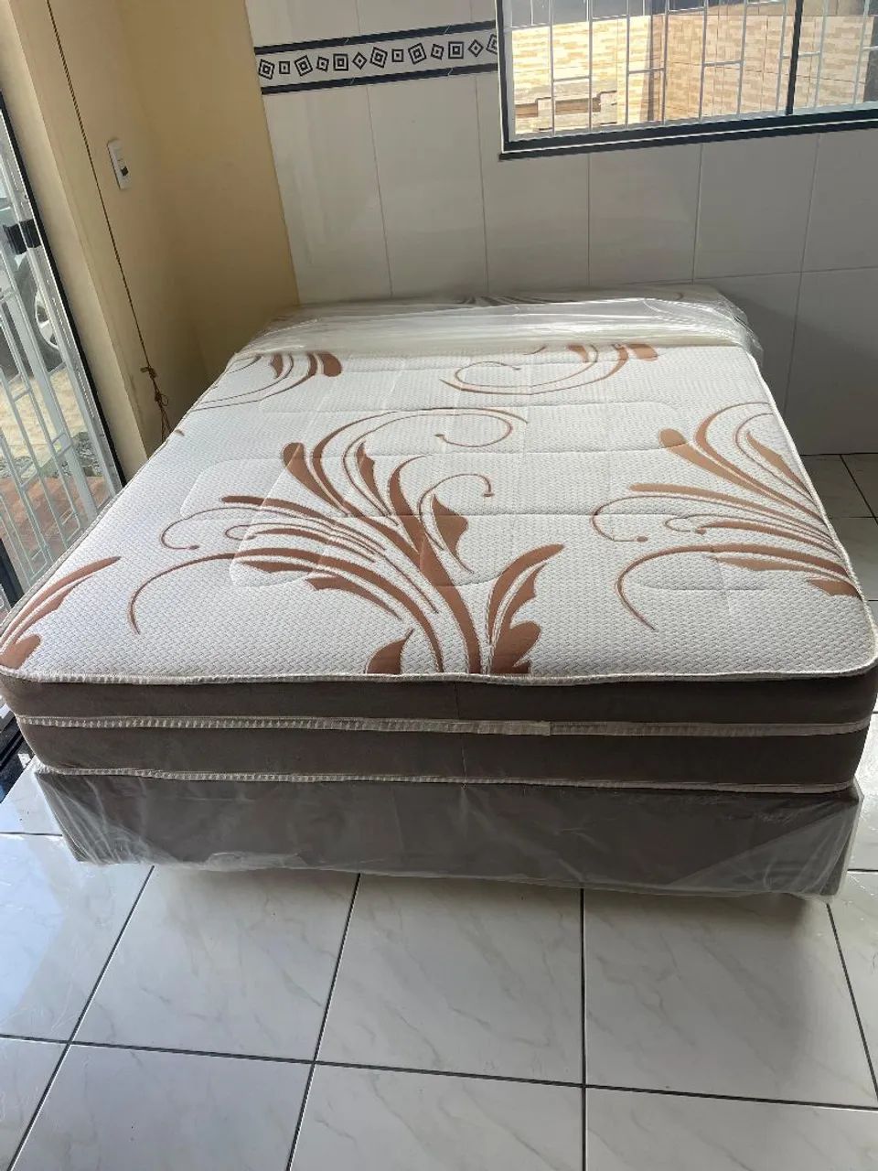 Cama casal colchão e base  - Foto 2