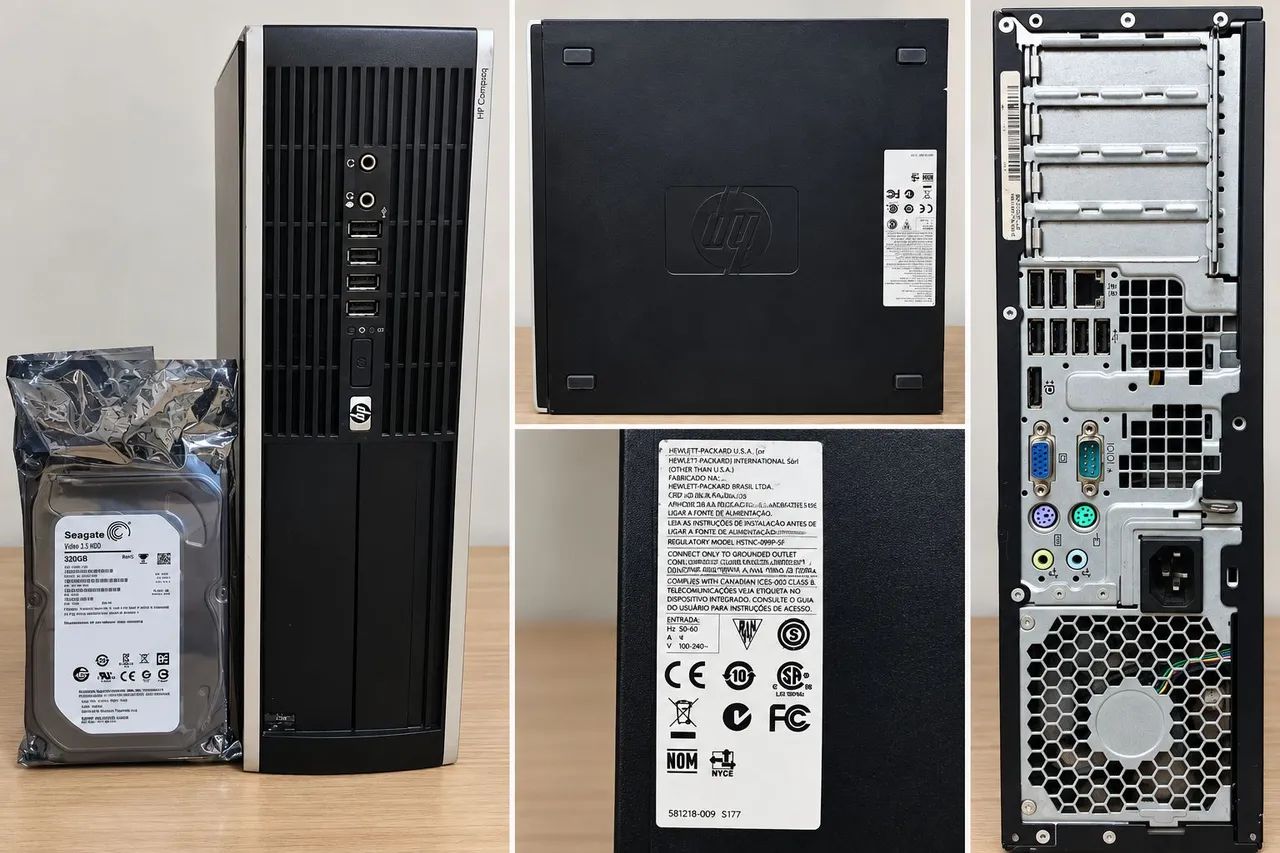 CPU HP Compaq + HD Seagate 320GB | 8GB RAM | Windows 10