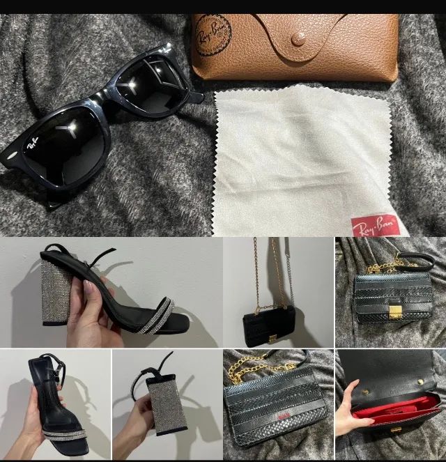 Bolsa ? , óculos ? , sandália ? 