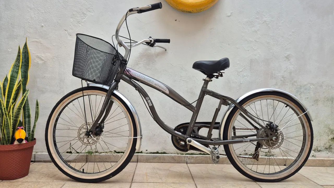 Bicicleta DROP Cruiser Bitronik Retrô Aro 26
