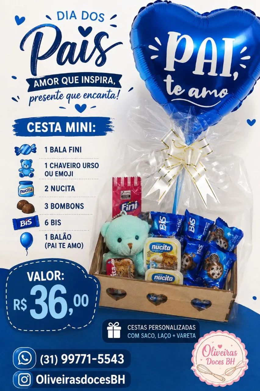 Cesta dia dos Pais - Foto 2