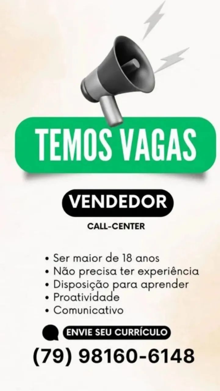 CALL CENTER VENDEDOR(A)