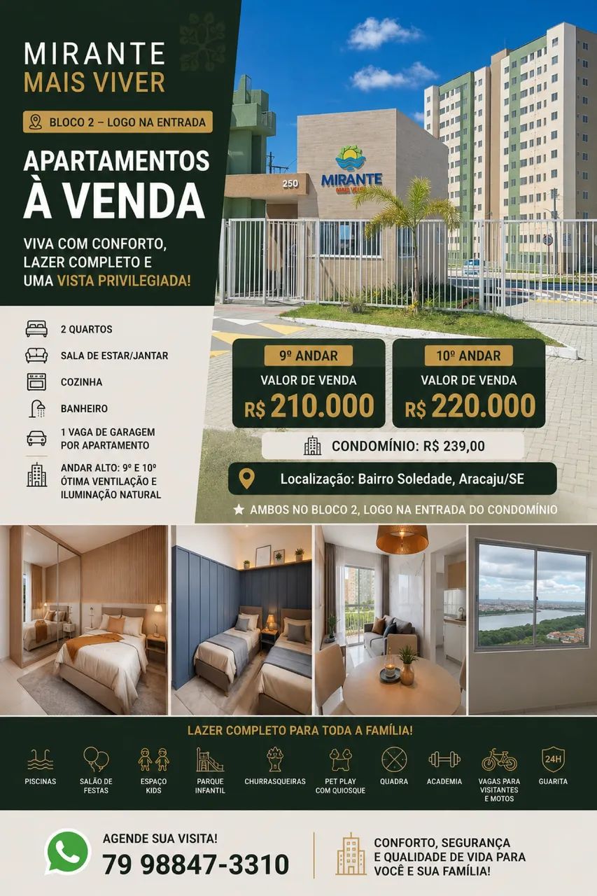 Apartamento à Venda no Mirante Mais Viver - Soledade - 2 Quartos - Foto 2