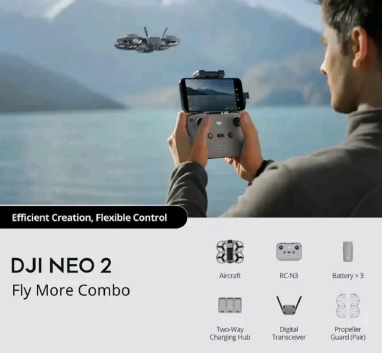 Drone DJI Neo 2 Fly More Combo - Foto 5